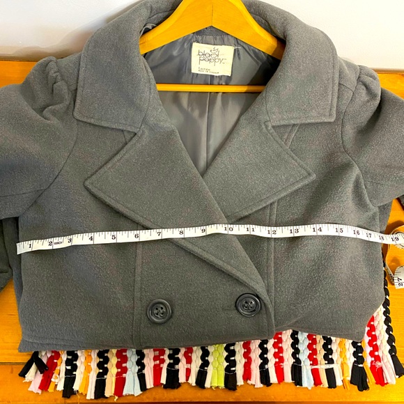 Grey Pea Coat - Picture 5 of 6